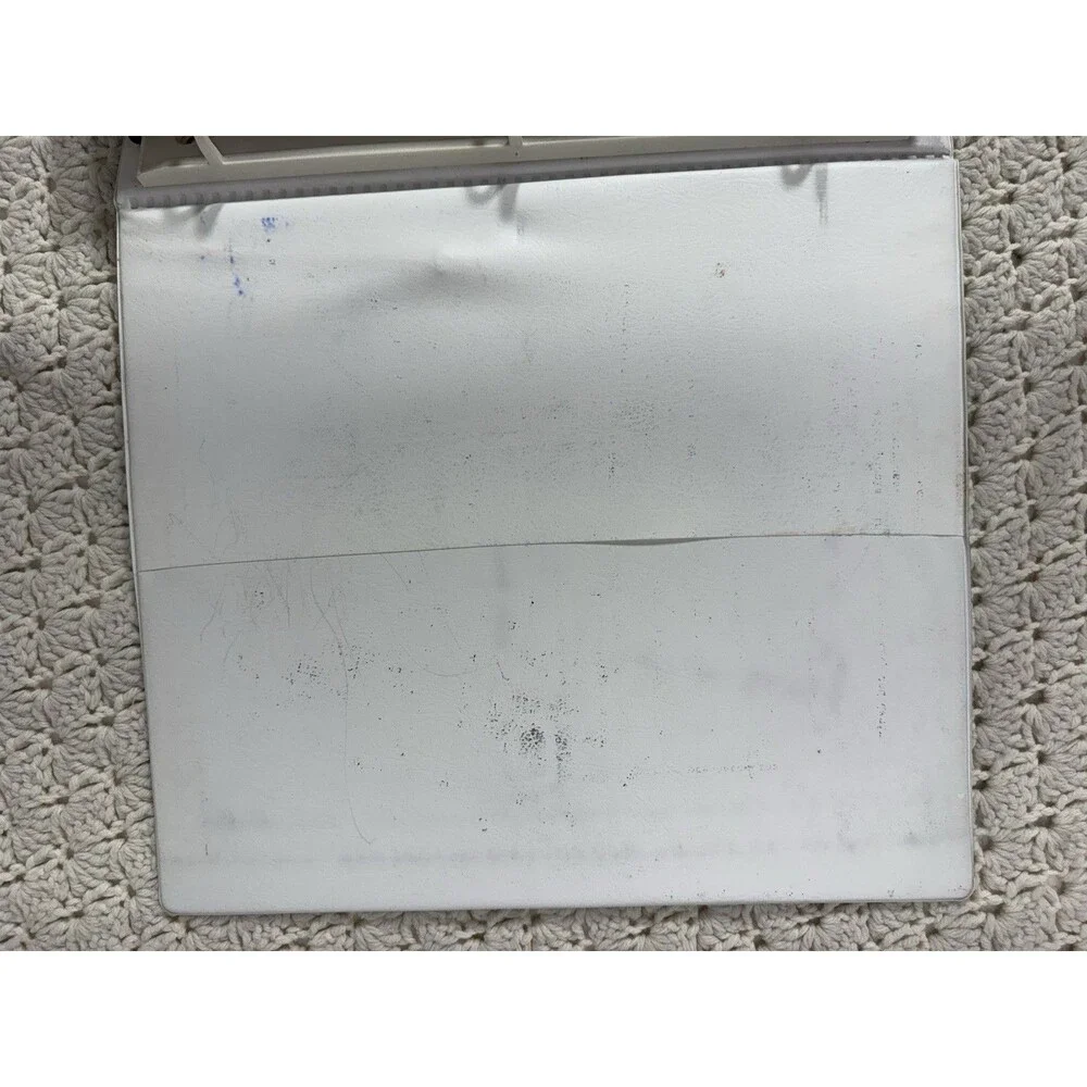 Vintage 1980's Green Mead Trapper Keeper Binder Notebook With 7 Folders and Clip
